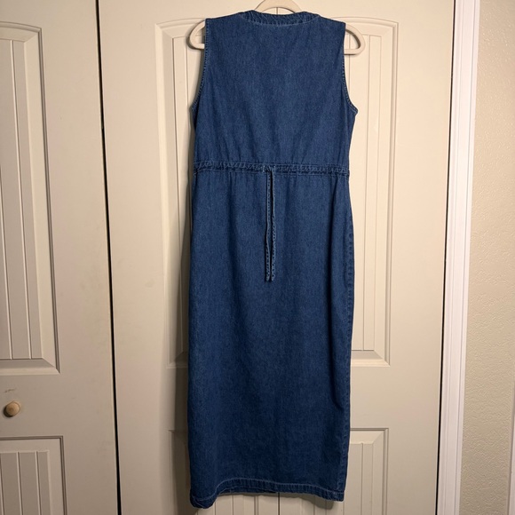 Faded Glory Denim Sleeveless Button-Down Dress - Picture 7 of 7